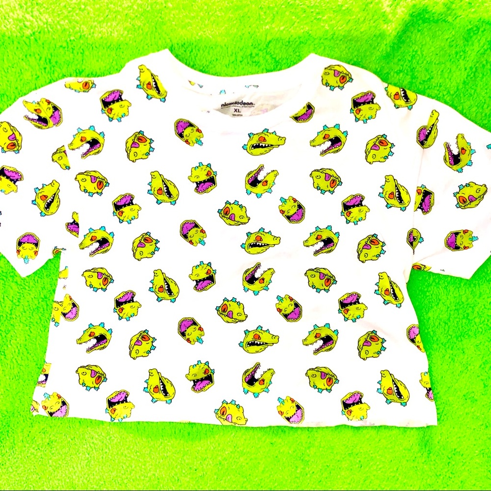 NWT Rugrats Reptar Nickelodeon Crop top XL